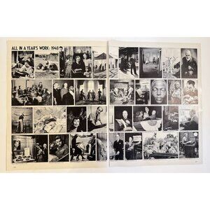 Vintage 1986 Life Photographer W. Eugene Smith 2 Page Cut Print Ad